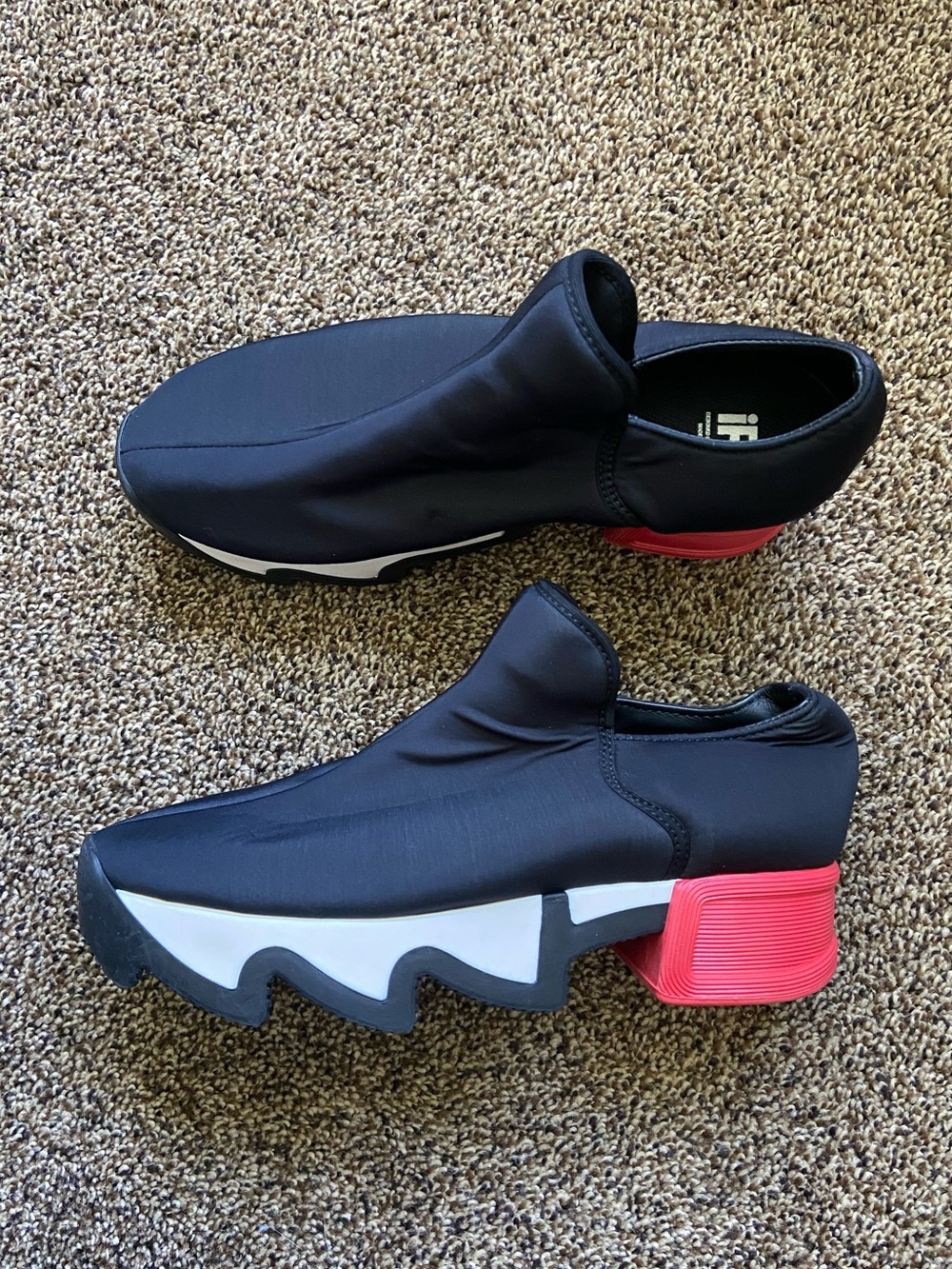 iRi NYC Neoprene Colorblock Platform Sneakers Size 37.5